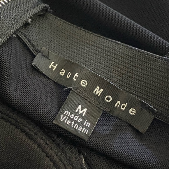 Haute Monde Bustier Corset Slip Dress Medium Black Bodycon Sexy Goth Clubbing - Picture 6 of 7